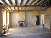 Unfinished main room of Les Coqulicots, by James S. Rossant of James Rossant Architects Unfinished main room of Les Coqulicots, by James S. Rossant of James Rossant Architects