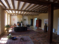 Finished main room of Les Coqulicots, by James S. Rossant of James Rossant Architects