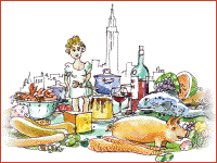 James Rossant's cover art for The World in My Kitchen