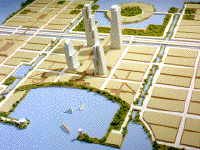 left view of Island City, Lagos, Nigeria, by James S. Rossant, Conklin + Rossant left view of Island City, Lagos, Nigeria, by James S. Rossant, Conklin + Rossant