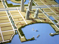 right view of Island City, Lagos, Nigeria, by James S. Rossant, Conklin + Rossant right view of Island City, Lagos, Nigeria, by James S. Rossant, Conklin + Rossant