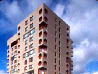 hallway in Monument East by James S. Rossant, Conklin + Rossant view of Monument East by James S. Rossant, Conklin + Rossant