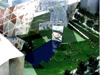 part of World Trade Center Memorial Competition submission by James S. Rossant of James Rossant Architects